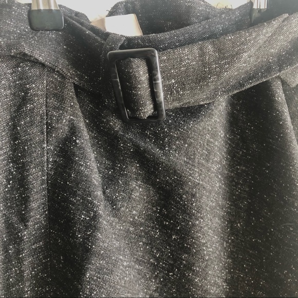 LOFT fit and flare heathered gray xsmall skirt - Picture 6 of 8